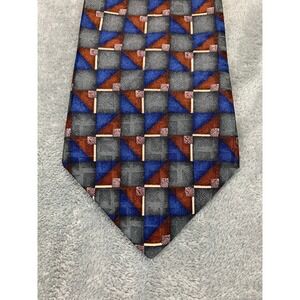 Oscar de la Renta Necktie Geometric Silk Designer Tie for Men